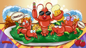 麻辣小龙虾美食插画