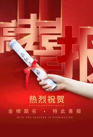 喜报海报