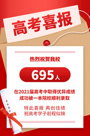 喜报海报