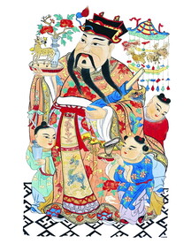 门神财神