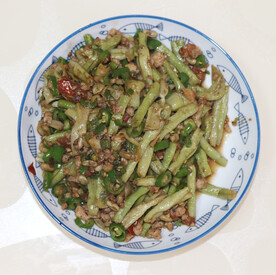 辣椒肉末豆角