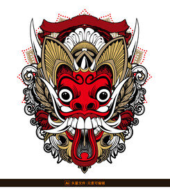 巴龙面具图腾