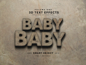 3D立体字特效字