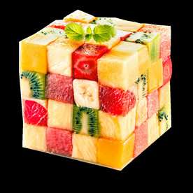 创意水果魔方图片