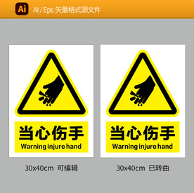 当心伤手