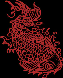 鲤鱼 锦鲤 窗花 传统 花纹