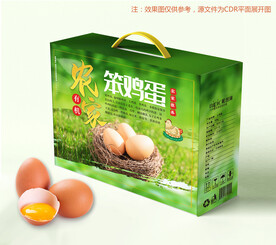 鸡蛋包装平面图