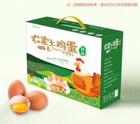 鸡蛋包装平面图