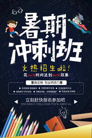 辅导班招生海报