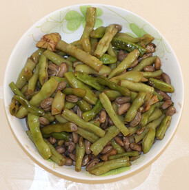 农家炒豆角