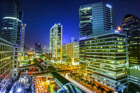 曼谷城市夜景曼谷城市夜景