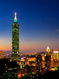 台北夜景101大楼