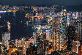 香港维多利亚港夜景