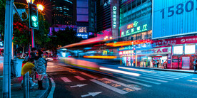 城市夜景图