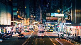 城市夜景图 