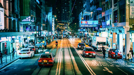 城市夜景图