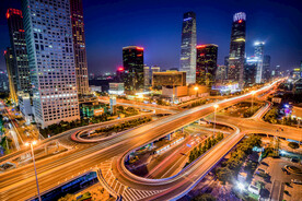 城市夜景图