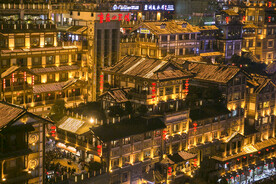 城市夜景图