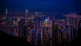 城市夜景图