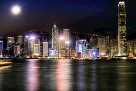 城市夜景图 
