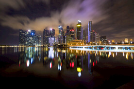 城市夜景图