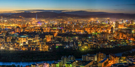 城市夜景图