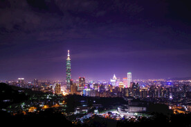 城市夜景图 