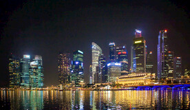 城市夜景图