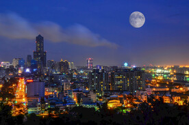 城市夜景图 