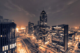 城市夜景图