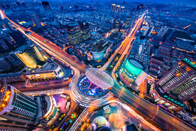 城市夜景图