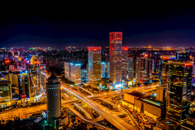 城市夜景图