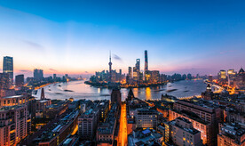 城市夜景图 