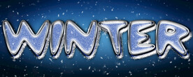 冬天雪字体