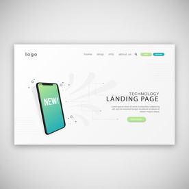 简约抽象手机网页设计模板