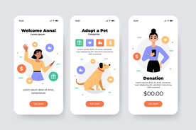 慈善公益app手机界面模板