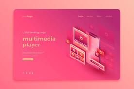 渐变登陆页面网页模板