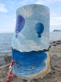 海边的艺术画