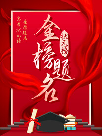 金榜题名海报