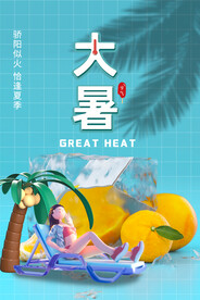 大暑海报