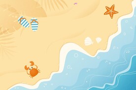 夏天海滩矢量