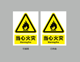 当心火灾