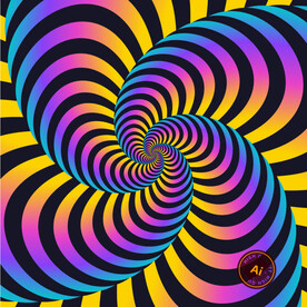 螺旋晕眩矢量背景