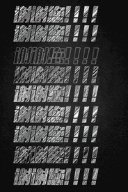 粉笔字立体字