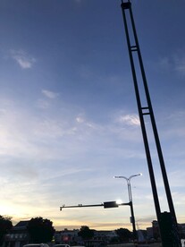 落日的天空
