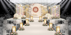 香槟婚礼背景