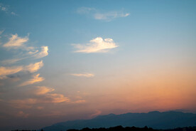 傍晚 晚霞 夕阳 日落 云彩 