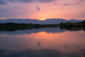 傍晚 晚霞 夕阳 日落 云彩 