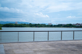园林景观 湖水 公园一角 