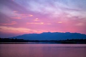 傍晚 晚霞 夕阳 日落 云彩 